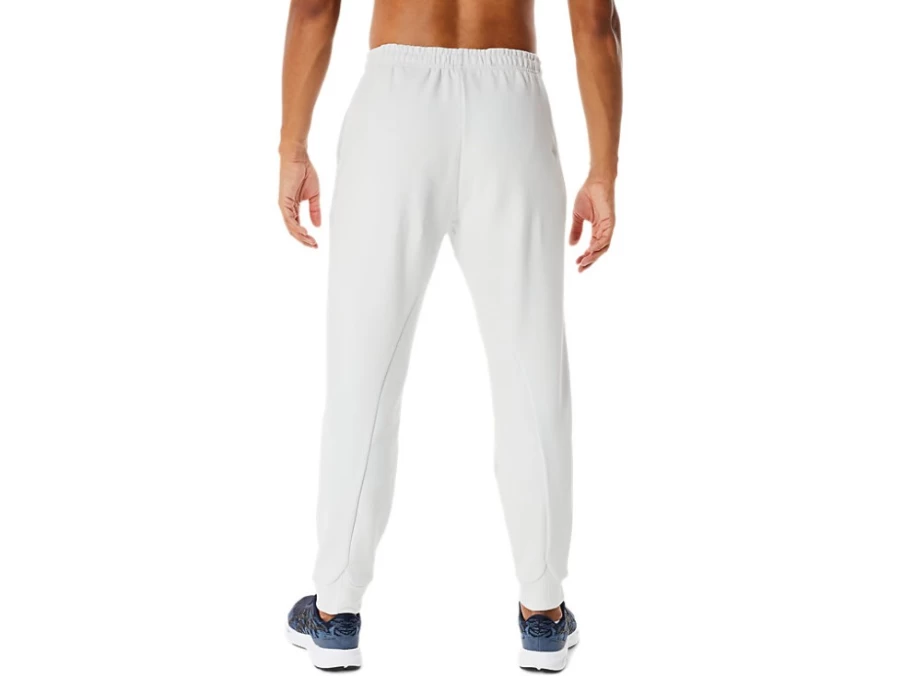 ASICS Men's Glacier Grey Mobility Knit Pants for Flexible Comfort