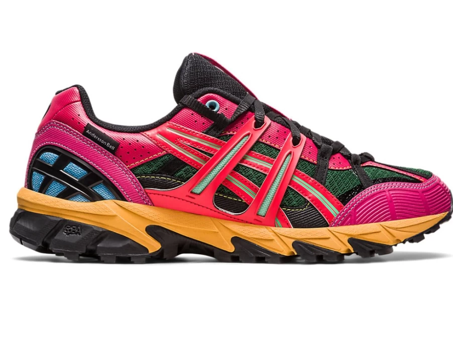 ASICS Gel-Sonoma 15-50 Trail Running Shoes for Men in Bright Rose/Evergreen - Andersson Bell Collaboration