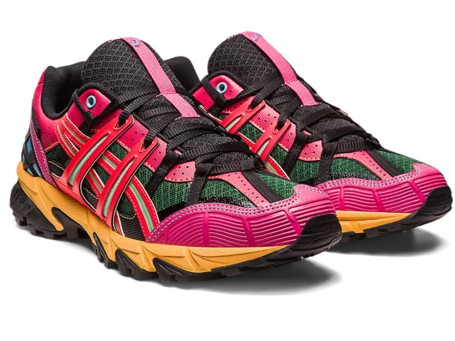 ASICS Gel-Sonoma 15-50 Trail Running Shoes for Men in Bright Rose/Evergreen - Andersson Bell Collaboration