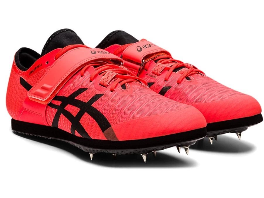 ASICS Men's Long Jump Pro 3 Training Shoes in Sunrise Red/Black