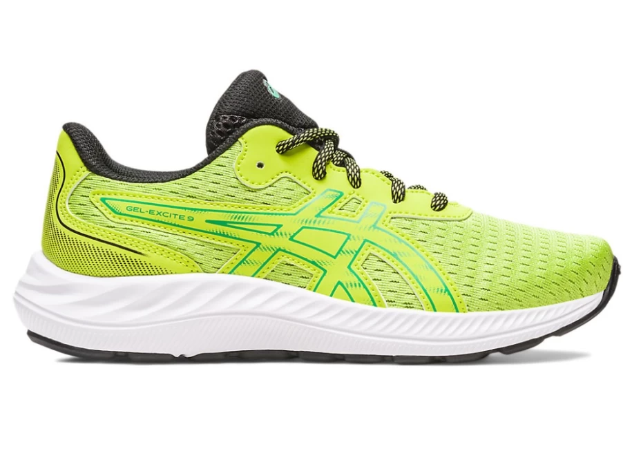 ASICS Kids Gel-Excite 9 GS Running Shoes in Lime Zest/Cilantro