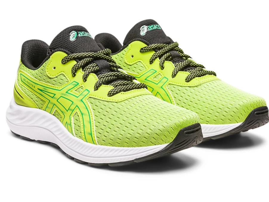 ASICS Kids Gel-Excite 9 GS Running Shoes in Lime Zest/Cilantro