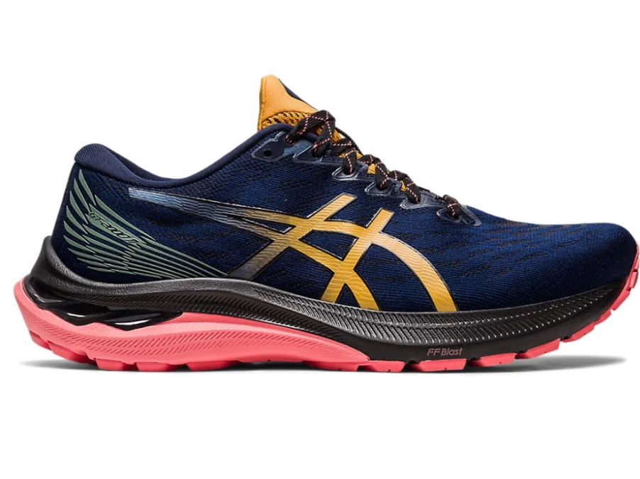 ASICS Women's GT-2000 11 TR Running Shoes in Nature Bathing/Papaya Color