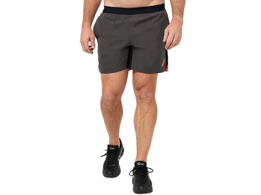 ASICS Men's Training Shorts in Obsidian Grey for Workouts & Gym