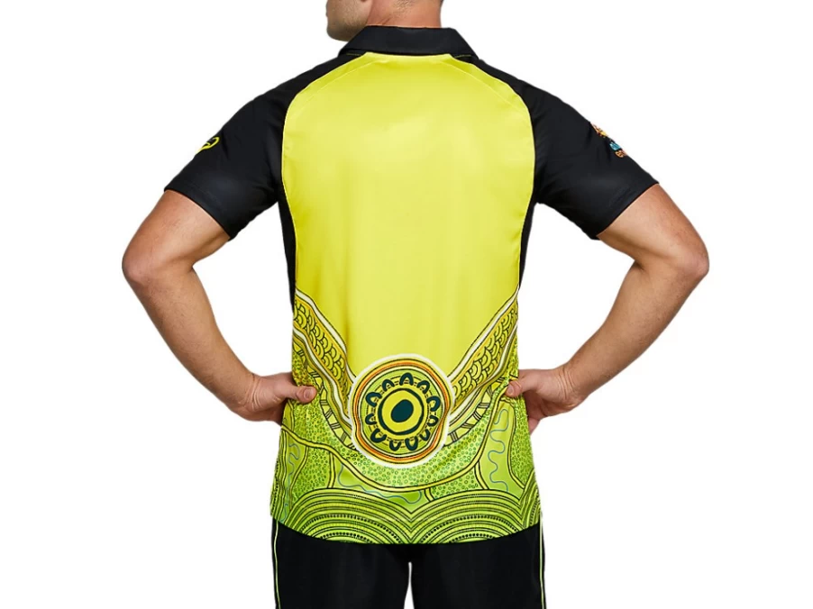 ASICS Men's Cricket Australia T20 World Cup Replica Shirt - Blazing Yellow