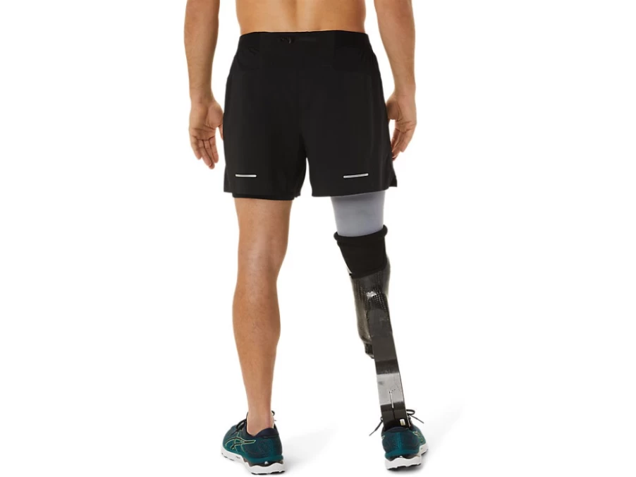 ASICS Men's Performance Black Road 2-N-1 5-Inch Running Shorts