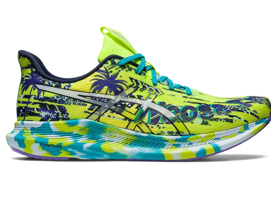 ASICS Noosa Tri 14 Men's Running Shoes in Lime Zest/Sky