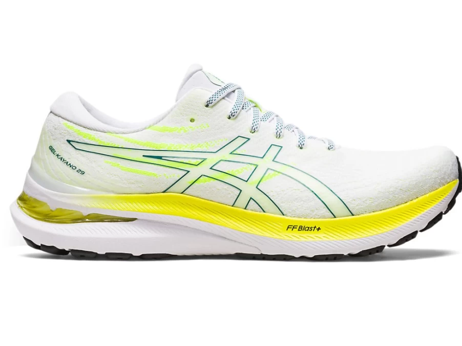 ASICS Gel-Kayano 29 Men's Running Shoes - White/Velvet Pine