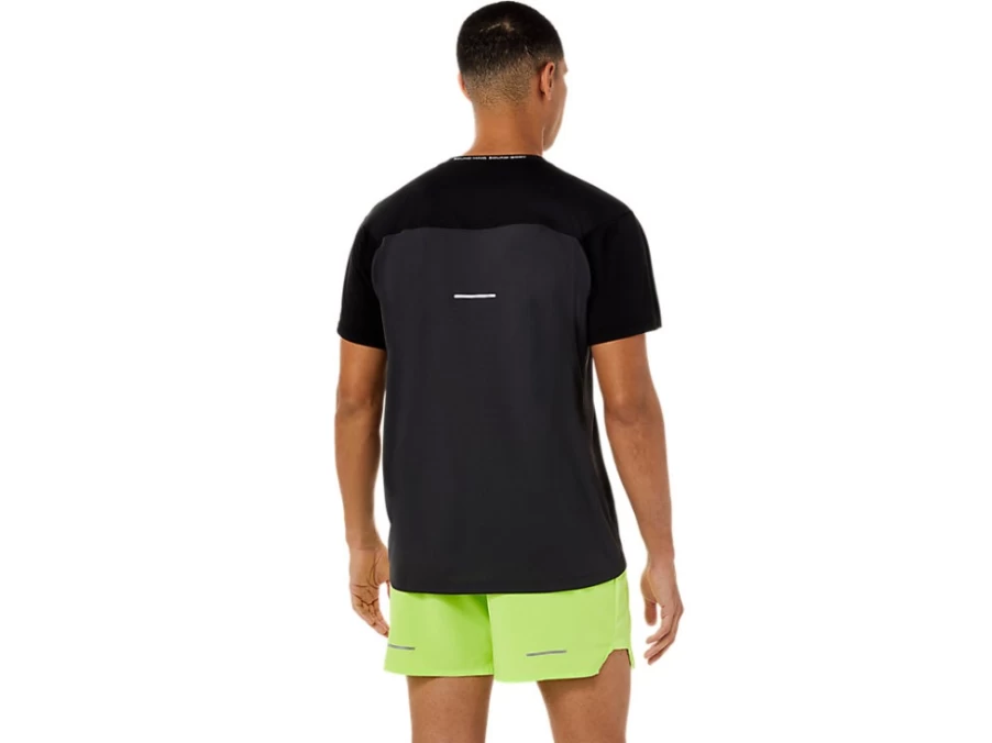 ASICS Men's Race Short Sleeve Top - Performance Black/Graphite Grey Running Shirt