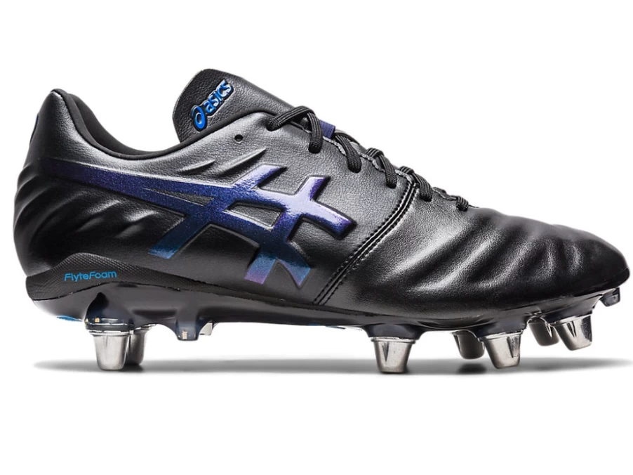 ASICS Men's Lethal Warno ST3 Running Shoes in Black/Directoire Blue