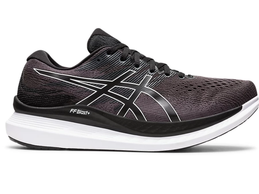 ASICS Men's Glideride 3 (2E Wide) Running Shoes - Black/White