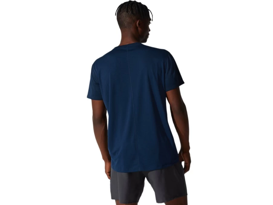 ASICS Men's French Blue Silver Short Sleeve T-Shirt