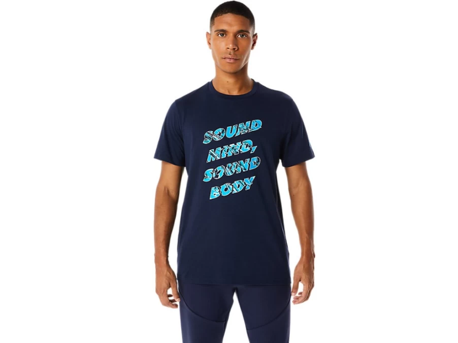 ASICS Men's Midnight Graphic Tee - Stylish Casual T-Shirt for Everyday Wear