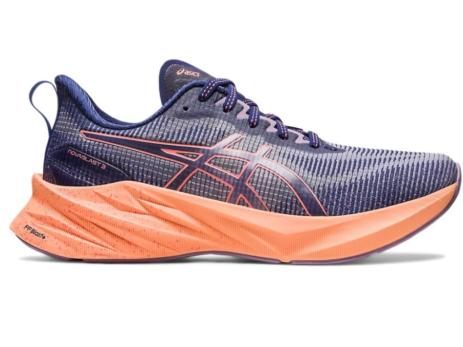 ASICS Women's Novablast 3 Le Running Shoes - Indigo Blue/Papaya