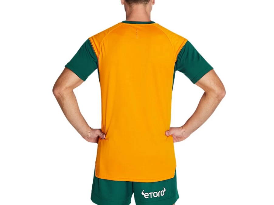 ASICS Men's Wallabies Gold Match Day Tee - Rugby Fan Jersey