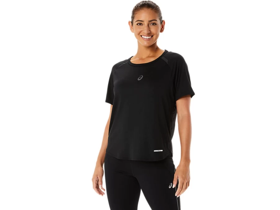 ASICS Women's Performance Black Actibreeze Short Sleeve Top