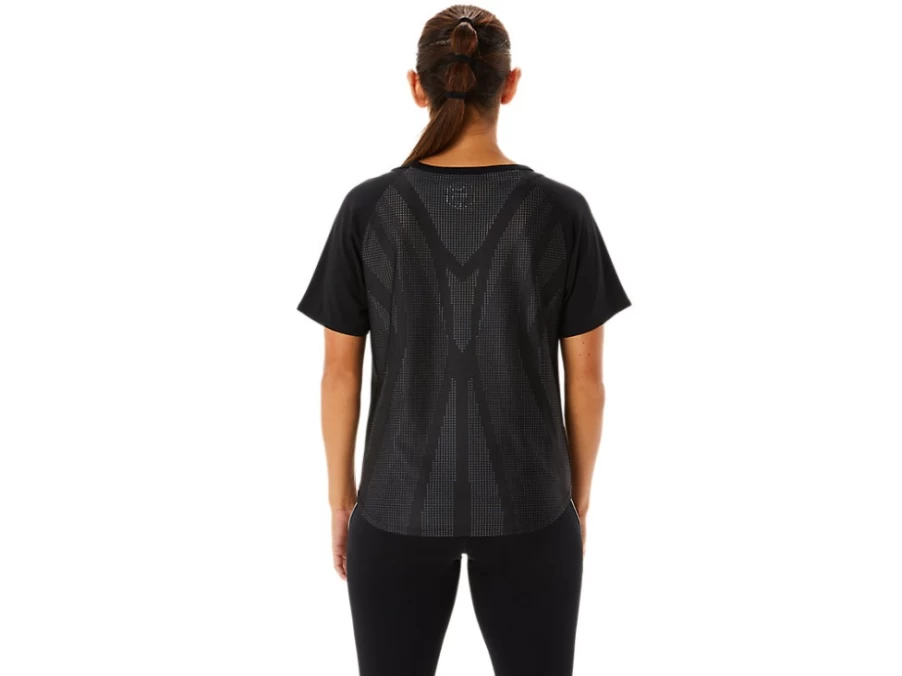ASICS Women's Performance Black Actibreeze Short Sleeve Top