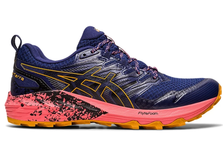 ASICS Women's Gel-Trabuco Terra Trail Running Shoes - Indigo Blue/Sandstorm