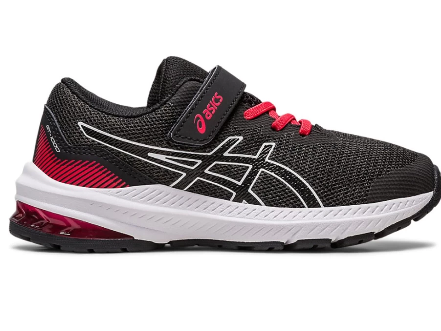 ASICS GT-1000 11 Kids Running Shoes - Black/Electric Red