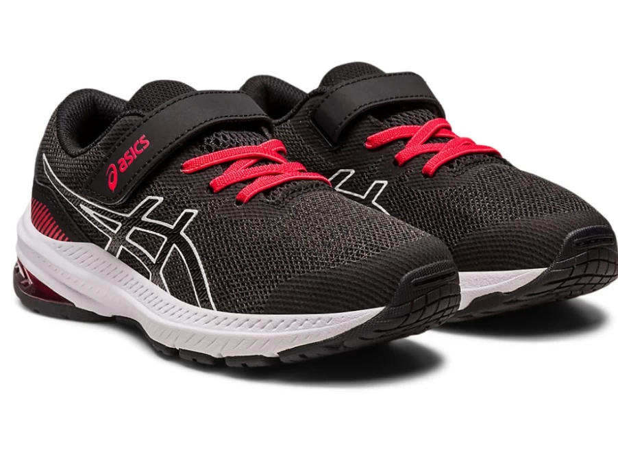 ASICS GT-1000 11 Kids Running Shoes - Black/Electric Red