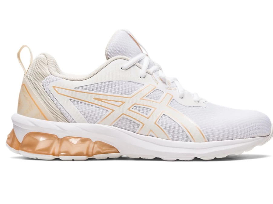 ASICS Women's Gel-Quantum 90 IV Running Shoes - White/Champagne
