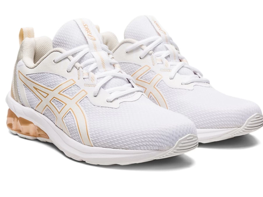 ASICS Women's Gel-Quantum 90 IV Running Shoes - White/Champagne