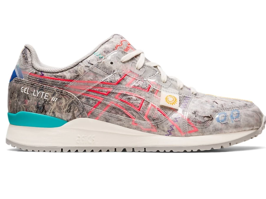 ASICS Gel-Lyte III OG Recycle Felt - Oyster Grey/Diva Pink Men's Running Shoes