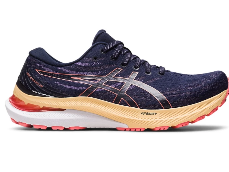 ASICS Women's Gel-Kayano 29 Running Shoes - Midnight/Papaya