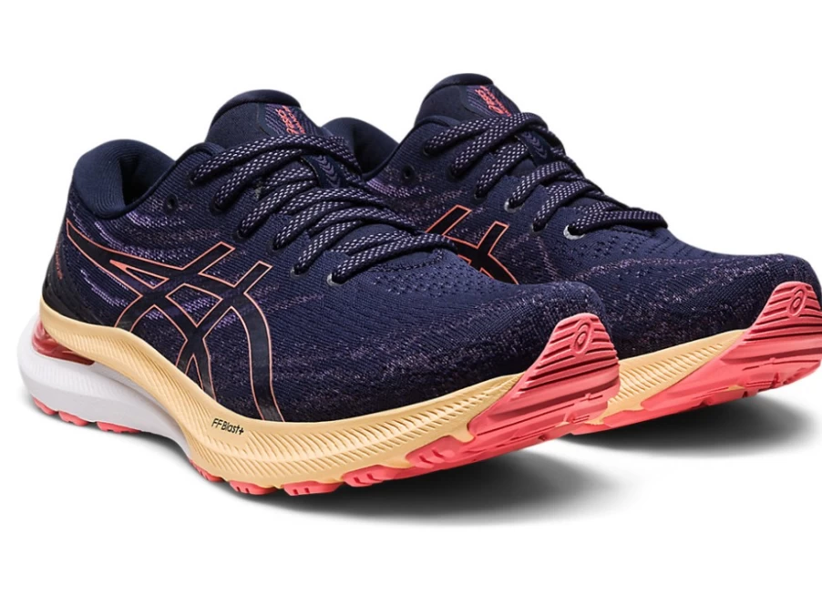 ASICS Women's Gel-Kayano 29 Running Shoes - Midnight/Papaya