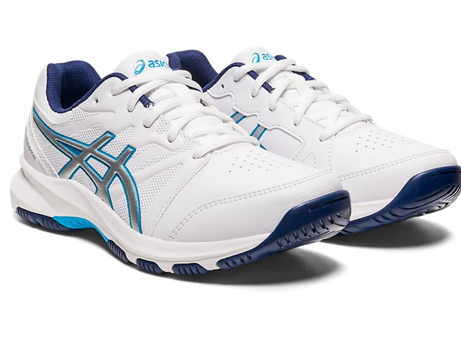 ASICS Kids Gel-550Tr GS Sneakers in White/Island Blue - Lightweight Running Shoes for Children