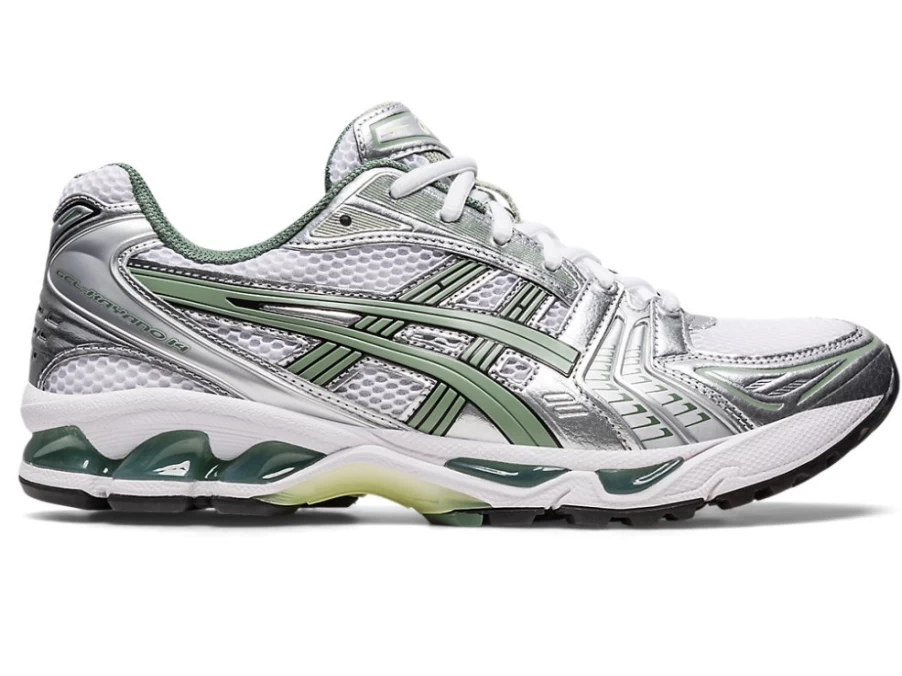 ASICS Gel-Kayano 14 White Slate Grey Men's Running Shoes - Premium Cushioning & Support