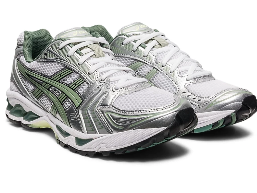 ASICS Gel-Kayano 14 White Slate Grey Men's Running Shoes - Premium Cushioning & Support