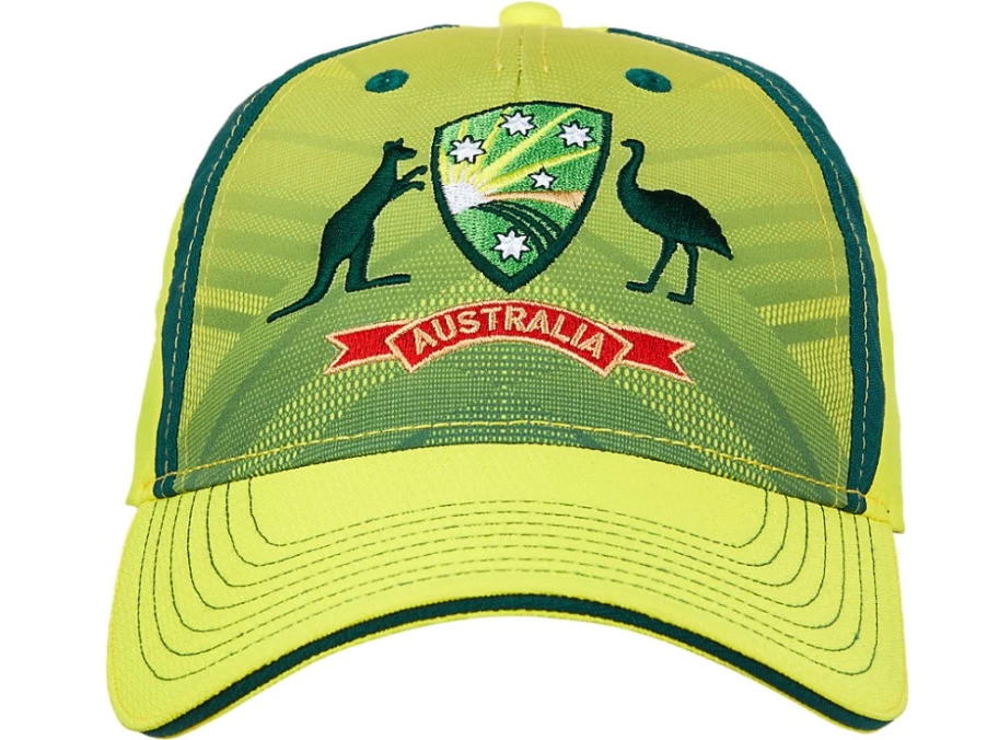 ASICS Men's Blazing Yellow Cricket Cap - Australia ODI Home Replica