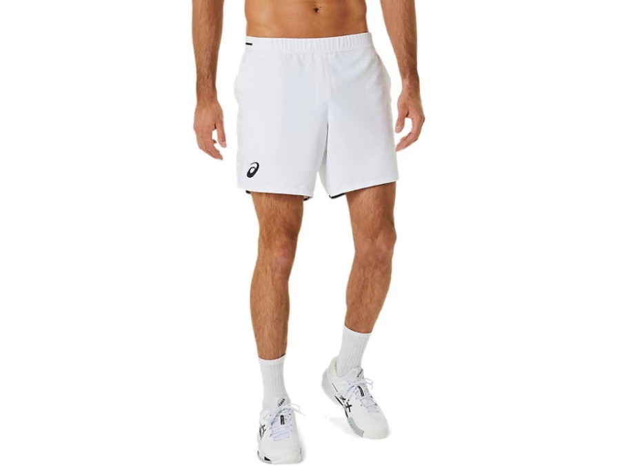 ASICS Men's Match 7 Inch Shorts in Brilliant White - Running & Training Shorts