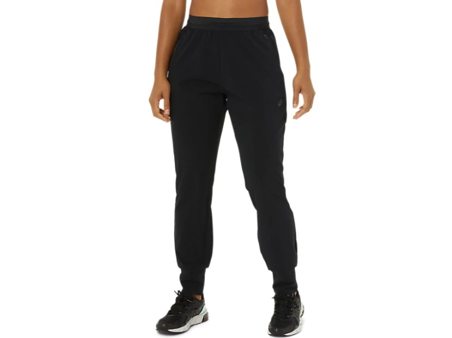 ASICS Women's Performance Black Stretch Woven Pant for Comfort & Mobility