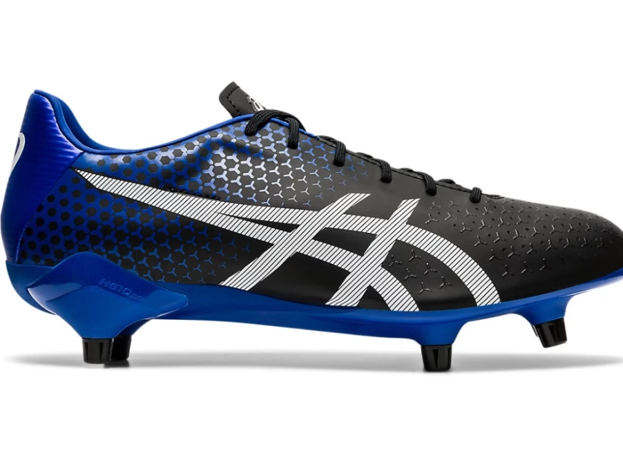 ASICS Menace 3 ST Men's Soccer Cleats - Black/White Football Shoes for Men