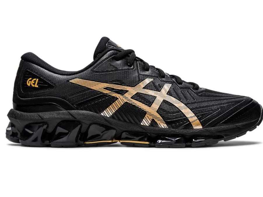 ASICS Gel-Quantum 360 VII Men's Running Shoes - Black/Pure Gold