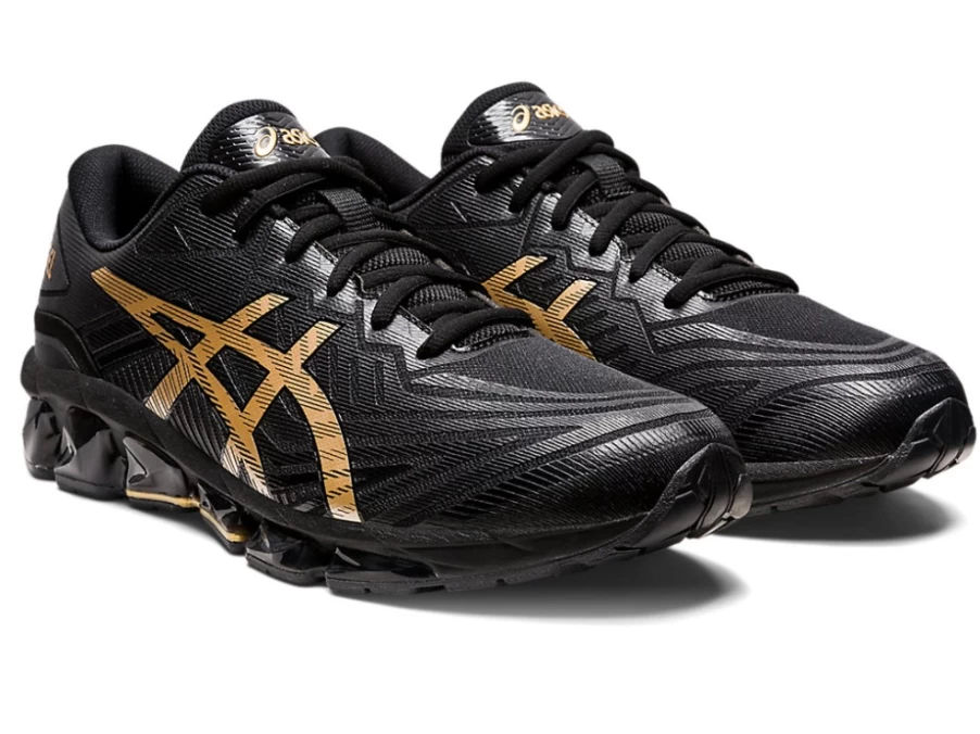 ASICS Gel-Quantum 360 VII Men's Running Shoes - Black/Pure Gold