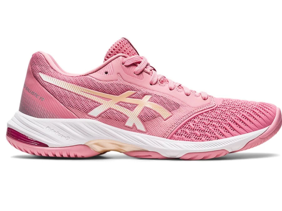 ASICS Women's Netburner Ballistic FF 3 Volleyball Shoes in Fruit Punch/Champagne
