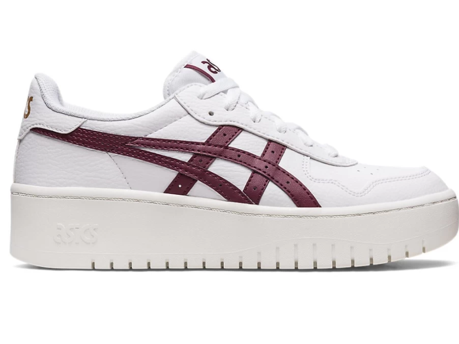 ASICS Women's S Platform Sneakers in White/Deep Mars - Japan Inspired Design