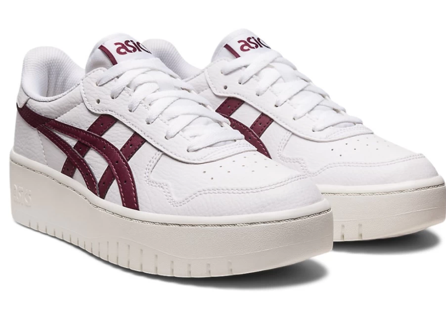 ASICS Women's S Platform Sneakers in White/Deep Mars - Japan Inspired Design