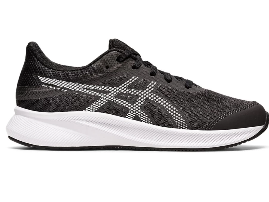 ASICS Kids' Patriot 13 GS Sneakers in Graphite Grey/White - Lightweight Running Shoes for Children