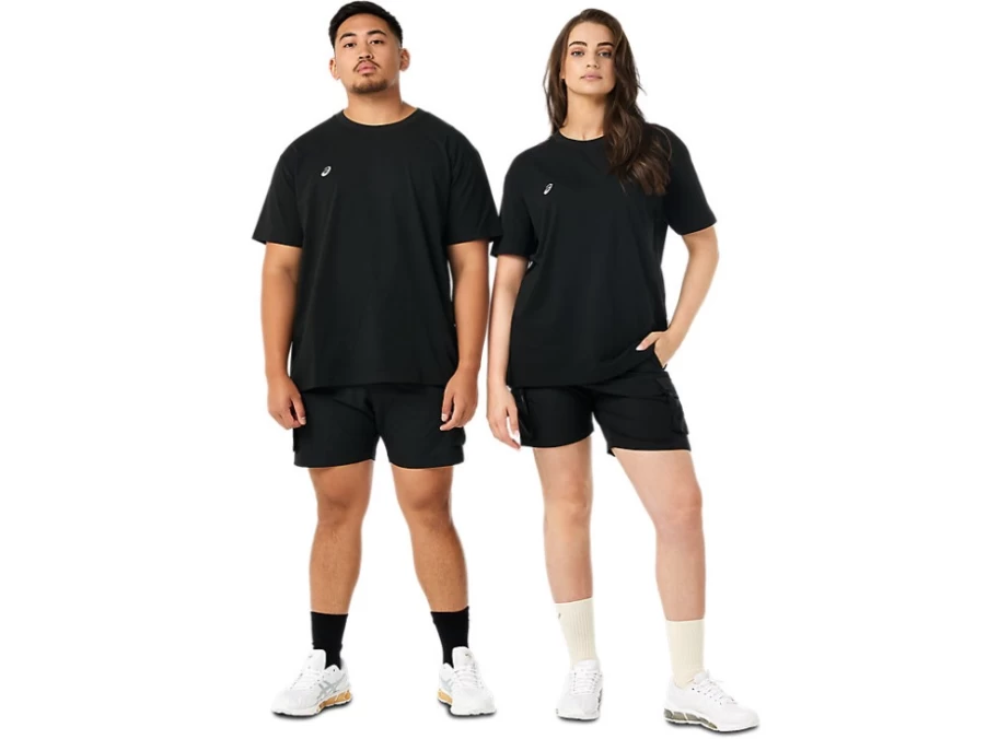 ASICS Men's Basic Tee in Urban Black - Comfortable Casual T-Shirt