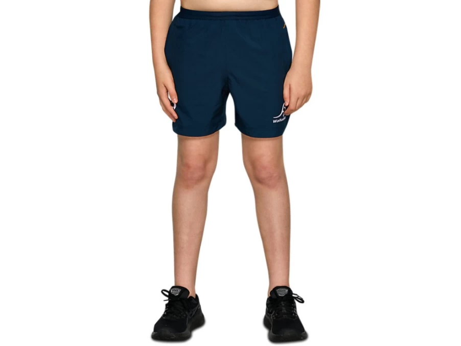 ASICS Kids Wallabies French Blue Gym Shorts for Youth Training & Sports