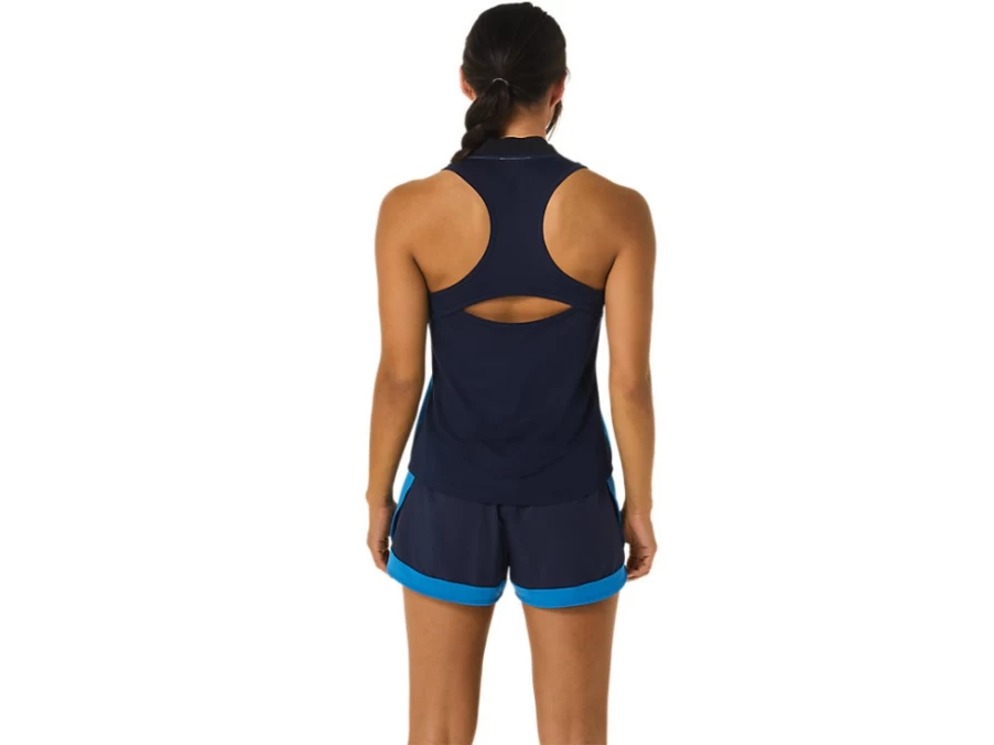 ASICS Women's Match Tank Top - Sky/Reborn Blue Athletic Shirt