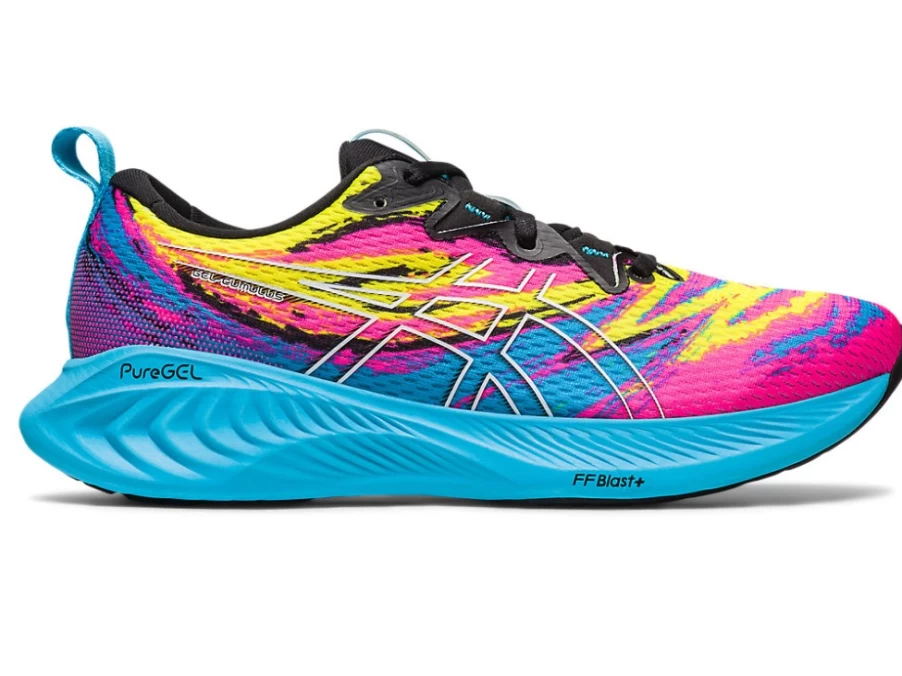 ASICS Women's Gel-Cumulus 25 Running Shoes in Aquarium/Vibrant Yellow - Colour Injection