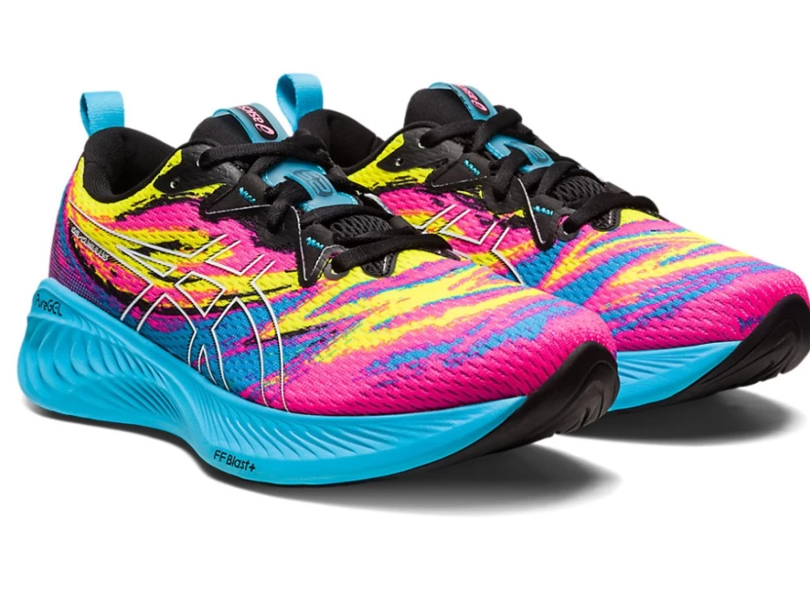 ASICS Women's Gel-Cumulus 25 Running Shoes in Aquarium/Vibrant Yellow - Colour Injection