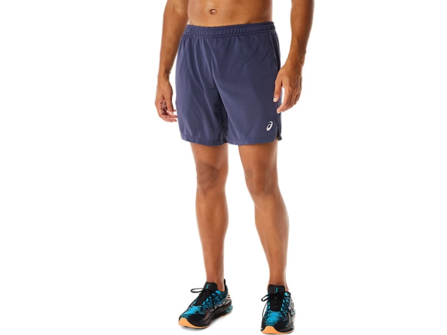 ASICS Men's 7 Inch Knit Shorts in Indigo Fog - Comfortable Athletic Running Shorts