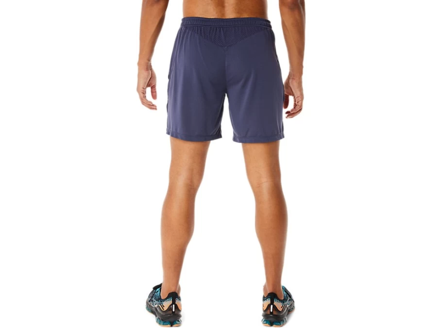 ASICS Men's 7 Inch Knit Shorts in Indigo Fog - Comfortable Athletic Running Shorts