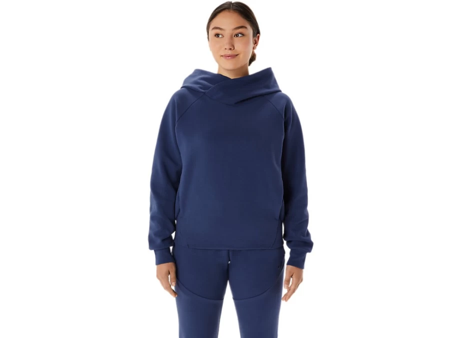 ASICS Women's Indigo Blue Mobility Knit Pullover Hoodie